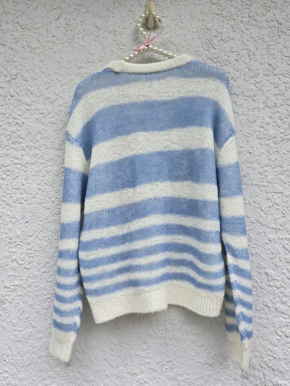 Pistola Moa Striped Bubble Sweater in Blue & Gradient Stripe S - Picture 5 of 8